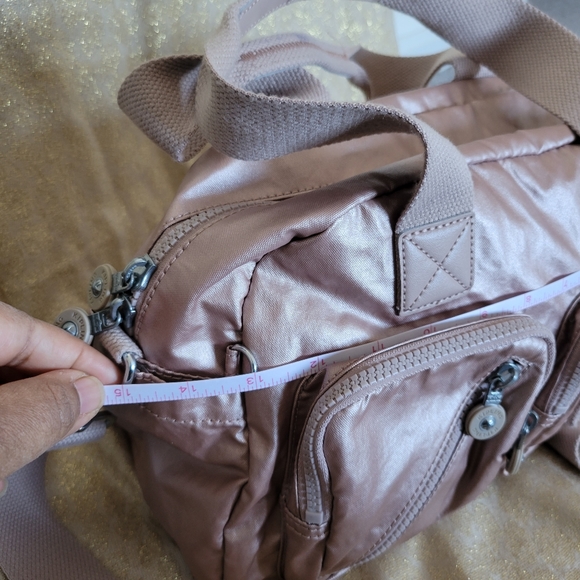 ๐ฏ% Authentic Kipling crossbody bag handbag boxybag largesize light pink color - Picture 7 of 8